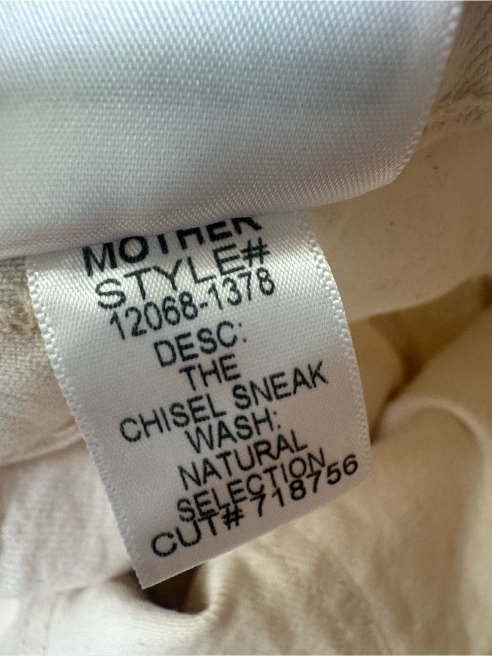 MOTHER The Chisel Sneak in Natural Selection NWT 28 - Picture 7 of 7
